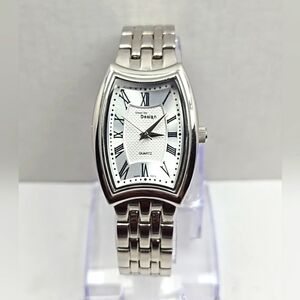 Womens Steel By Design QVC Swiss Watch Silver Tone Classic Bracelet New Battery